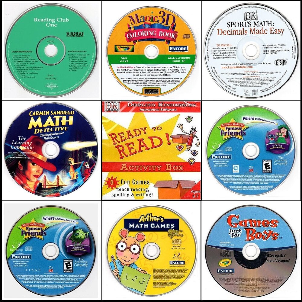 9CD Vintage KIDS LOT Lot #10 (2003-2006) NEW or LIKE NEW in sleeves as pictured!